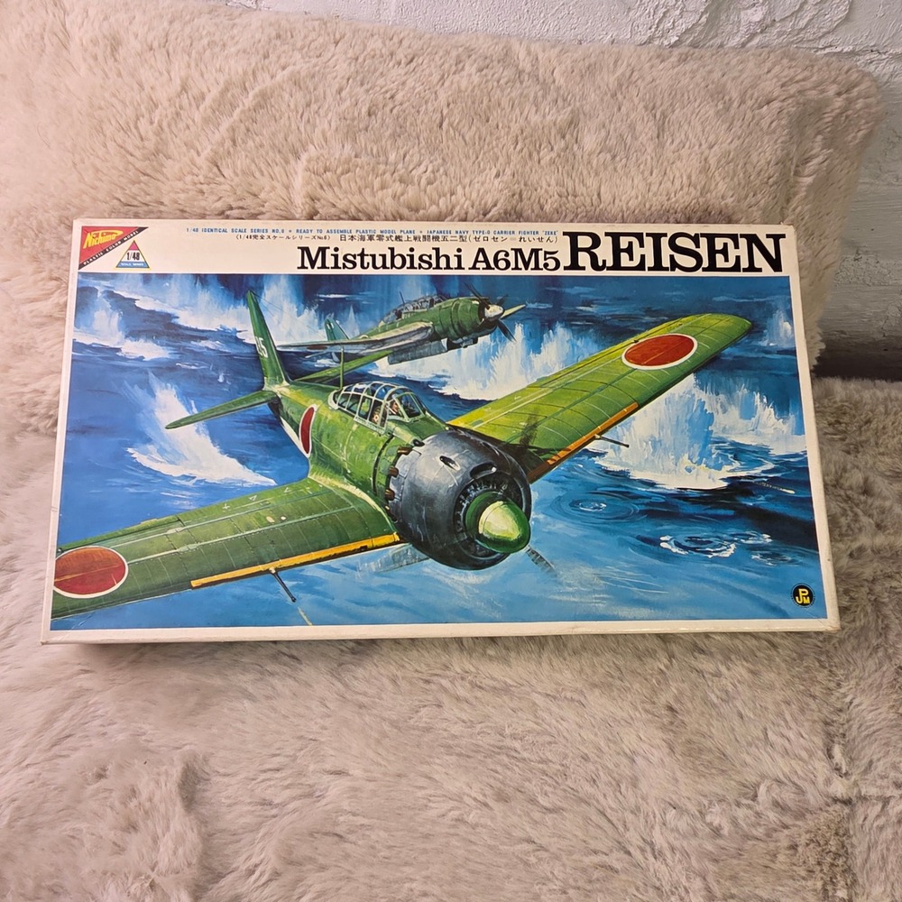 Nichimo Mitsubishi A6M5 Reisen Zeke 1/48 Scale Model Kit No. S-4806-250 Vintage